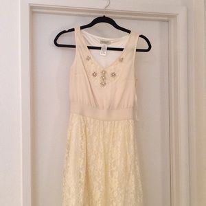 Beautiful Ivory hi-low dress
